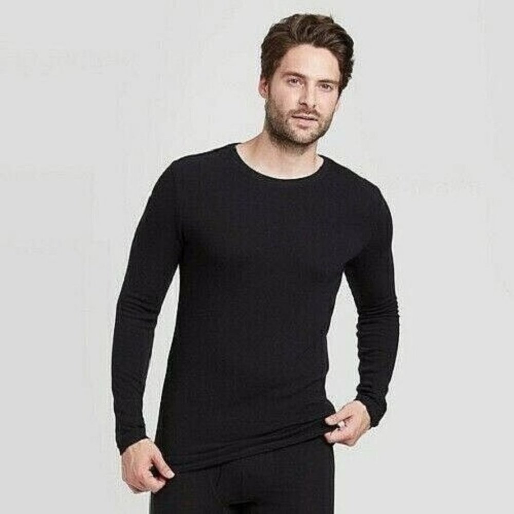 NIB - Men's Premium Ultra-Soft Black Thermal Shirt - Goodfellow & Co
